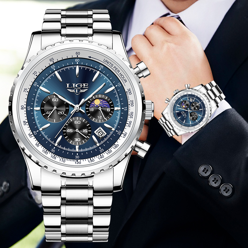 LIGE Brand Luxury Quartz Man W - Luxury Watch Magazine recension och pris
