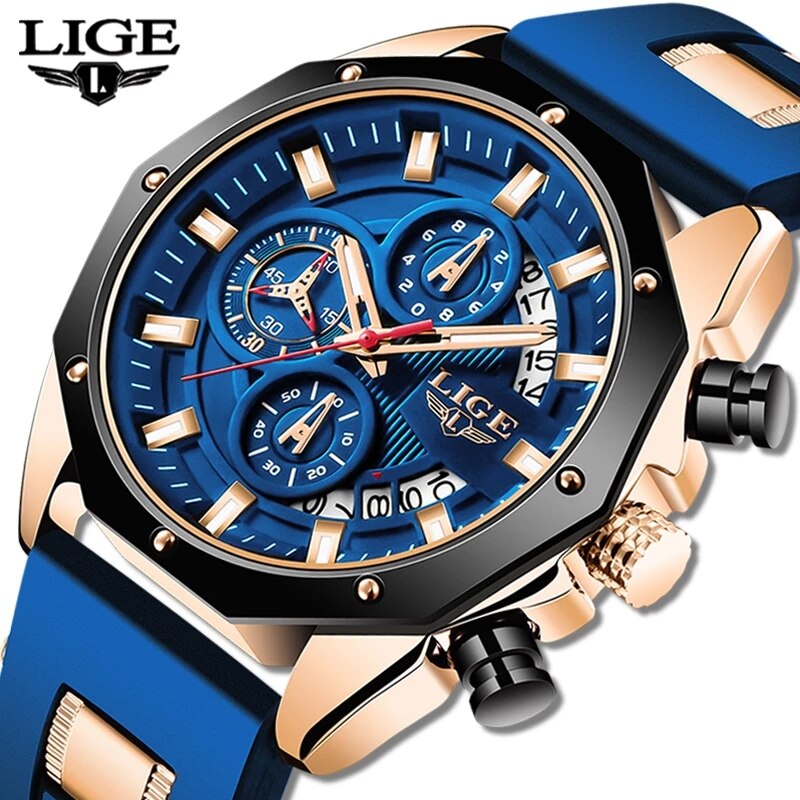 LIGE Fashion Men Watches Top B - Luxury Watch Magazine recension och pris