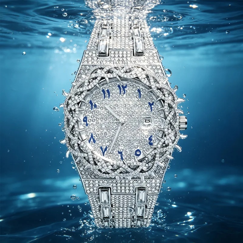 Iced Out Bling Men Quartz Watc - Luxury Watch Iceberg recension och pris
