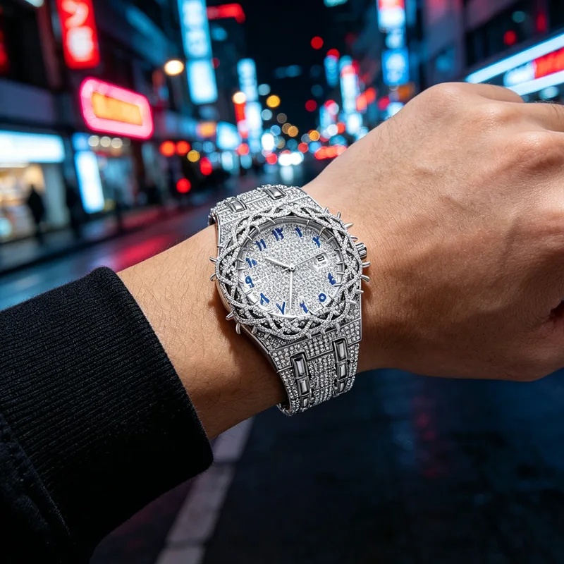 Iced Out Bling Men Quartz Watc - Luxury Watch Iceberg recension och pris