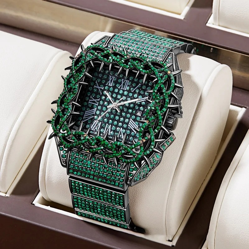 Iced Out Bling Men Quartz Watc - Luxury Watch Iceberg recension och pris
